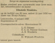 Overlijdensbericht Elisabeth Woudstra