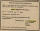 Overlijdensbericht Huitje Woudstra