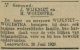 Huwelijksbericht echtpaar Wijkniet-Woudstra