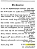 Gedicht 'De Zwerver' van Zweitse Wijnand Landsheer.